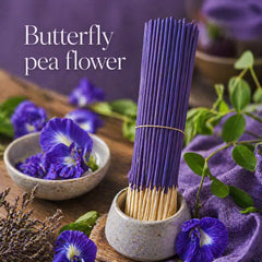 Butterfly Pea Flower Incense Sticks - 24PCS