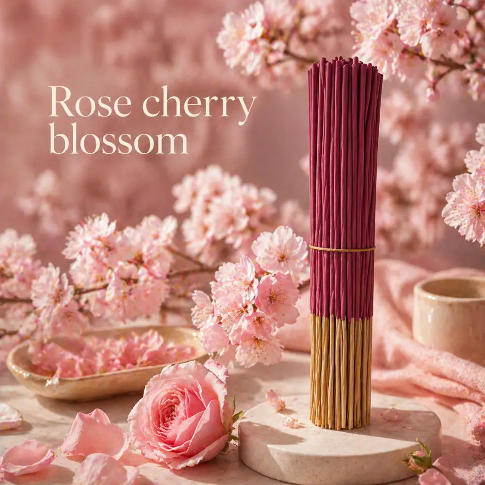 Floral Incense Sticks Collection - 24PCS - Rose cherry blossom