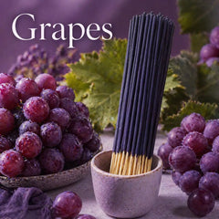 Somnluna Grapes Incense Sticks - 24 pack purple grape motif packaging