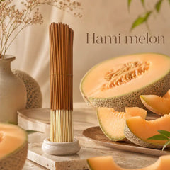 Somnluna Hami Melon Incense Sticks - 24 pack sweet melon label design
