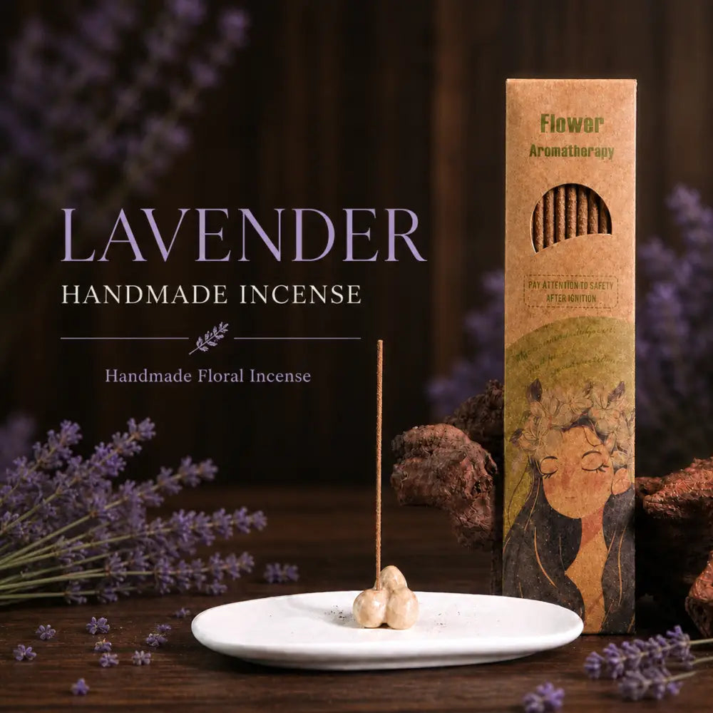 Handmade Floral Incense Sticks - Large / Lavender