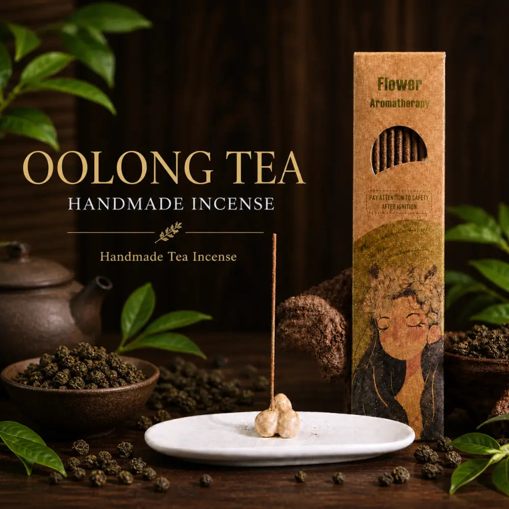 Handmade Floral Incense Sticks - Large / Oolong Tea