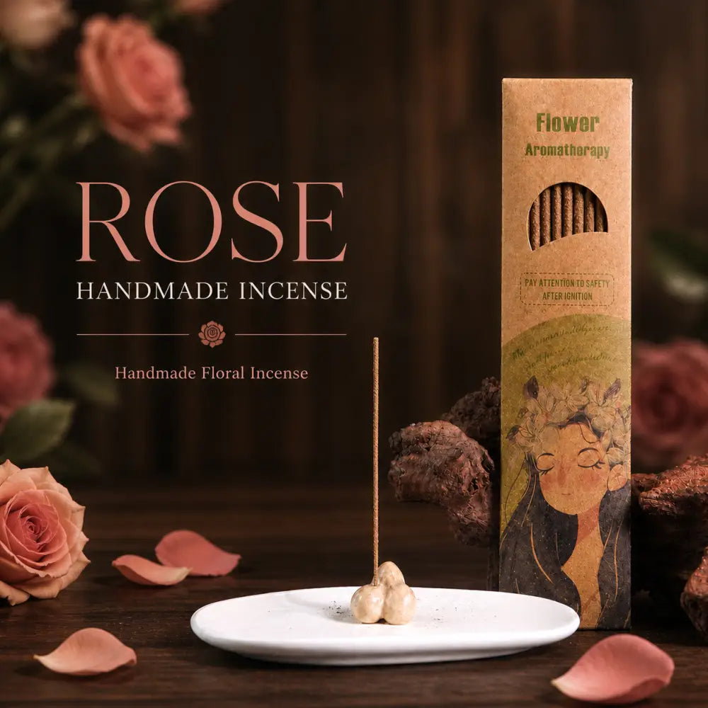 Handmade Floral Incense Sticks - Large / Rose