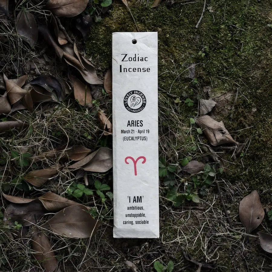 Handmade Zodiac Incense Sticks - Aries - Eucalyptus