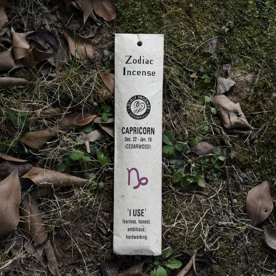 Handmade Zodiac Incense Sticks - Capricorn - Cedarwood