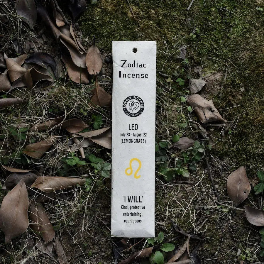 Handmade Zodiac Incense Sticks - Leo - Lemongrass