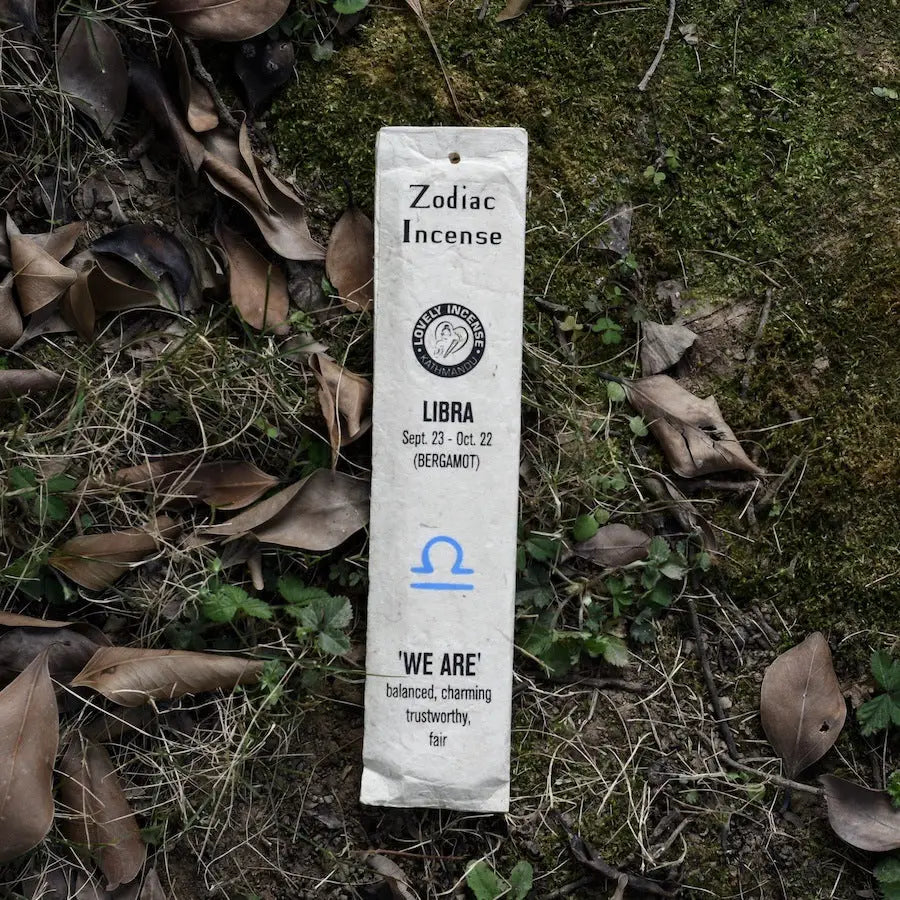 Handmade Zodiac Incense Sticks - Libra - Bergamot