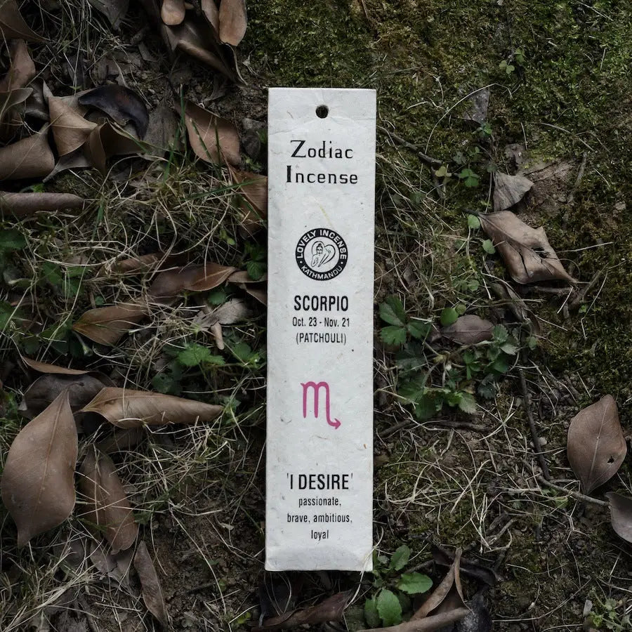 Handmade Zodiac Incense Sticks - Scorpio - Patchouli