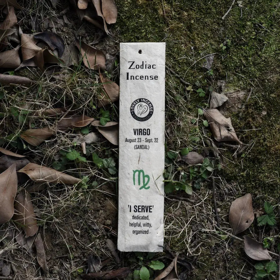 Handmade Zodiac Incense Sticks - Virgo - Sandalwood