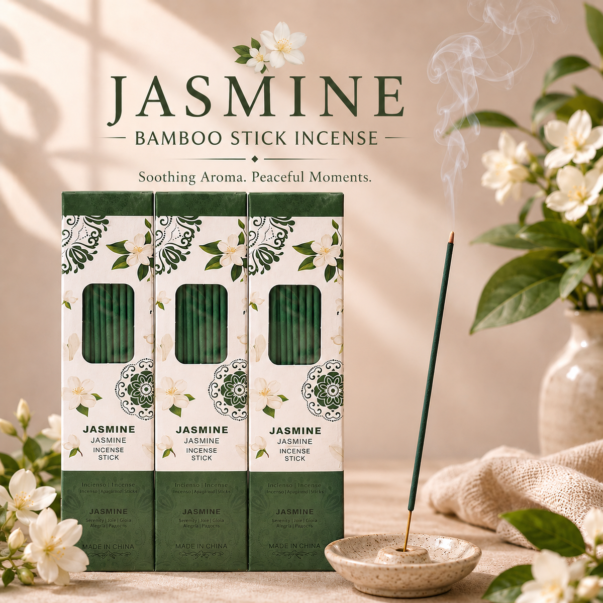 Floral Incense Sticks Collection 50PCS